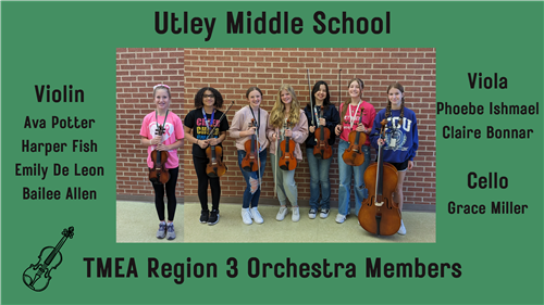Utley Middle School Orchestra Students